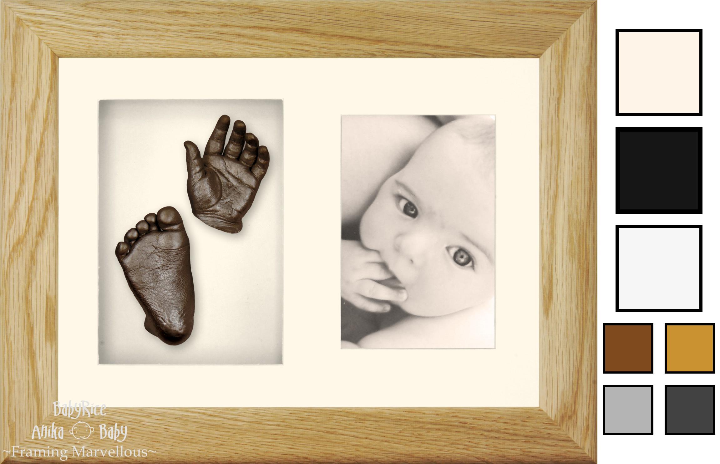 BabyRice Anika Baby Casting Keepsakes Kit 3D Prints Hand Footprint Cast Gift
