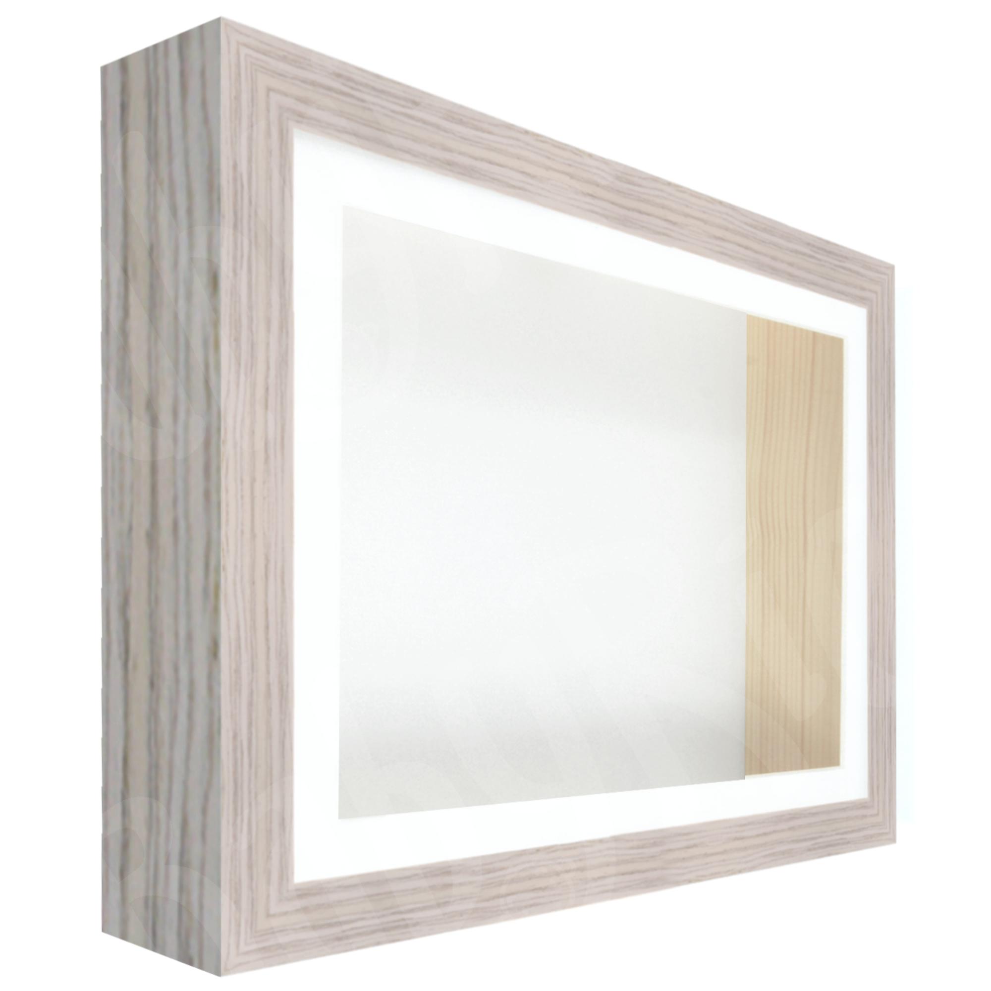 White Stone Grey Veneer Box Frame, White Inserts
