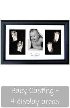Baby Casting Kit with Frame Photo and 2 Cast Display Areas