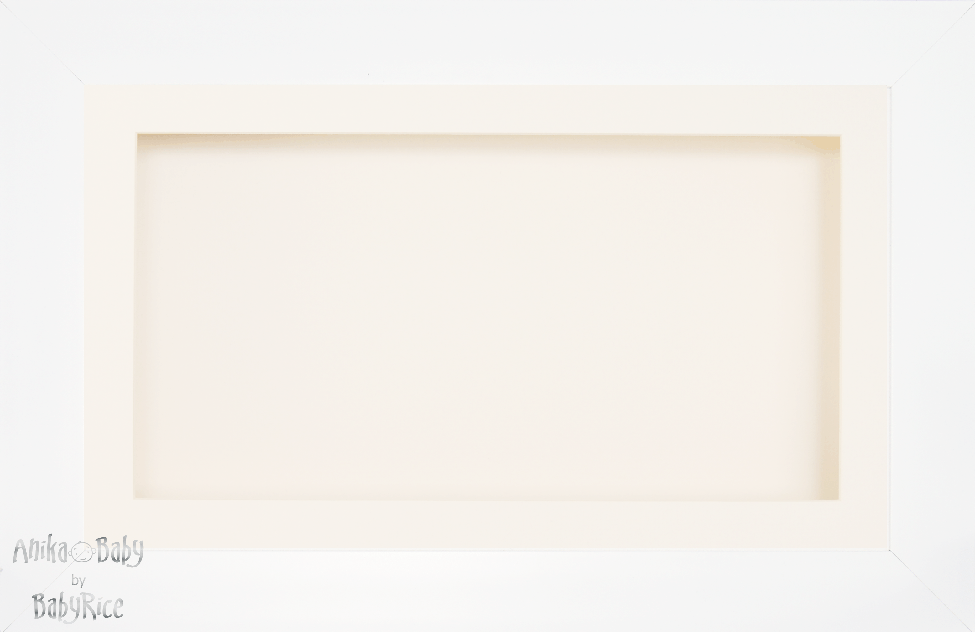 White Box Display Frame Cream Inserts