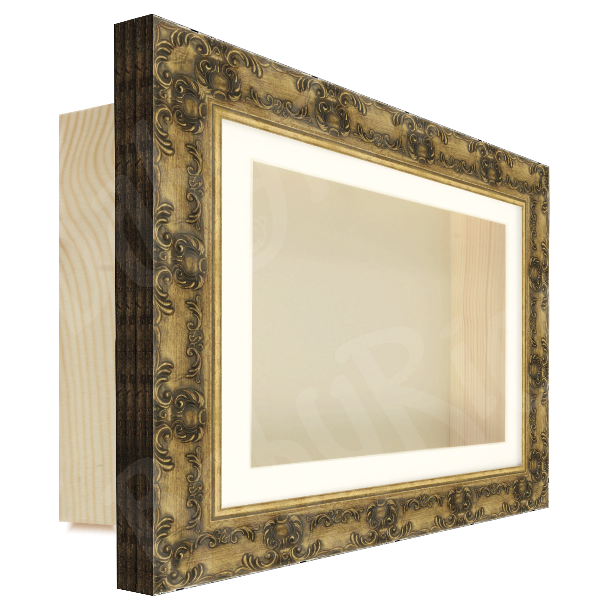 Antique Gold Neoclassical Rococo Ornate Frame
