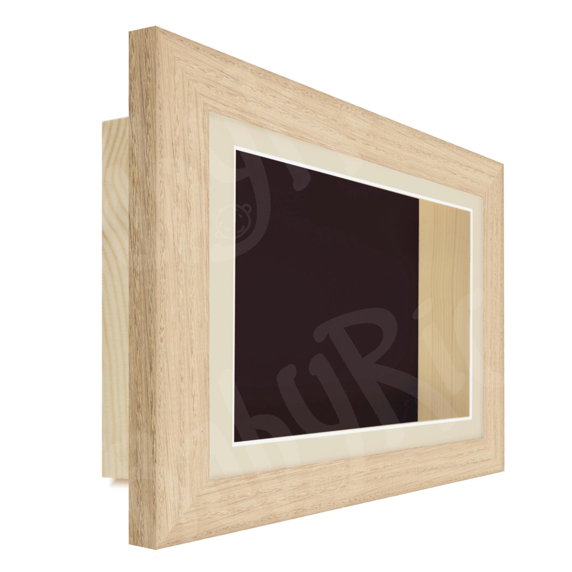 Deep Shadowbox Display Frame Oak