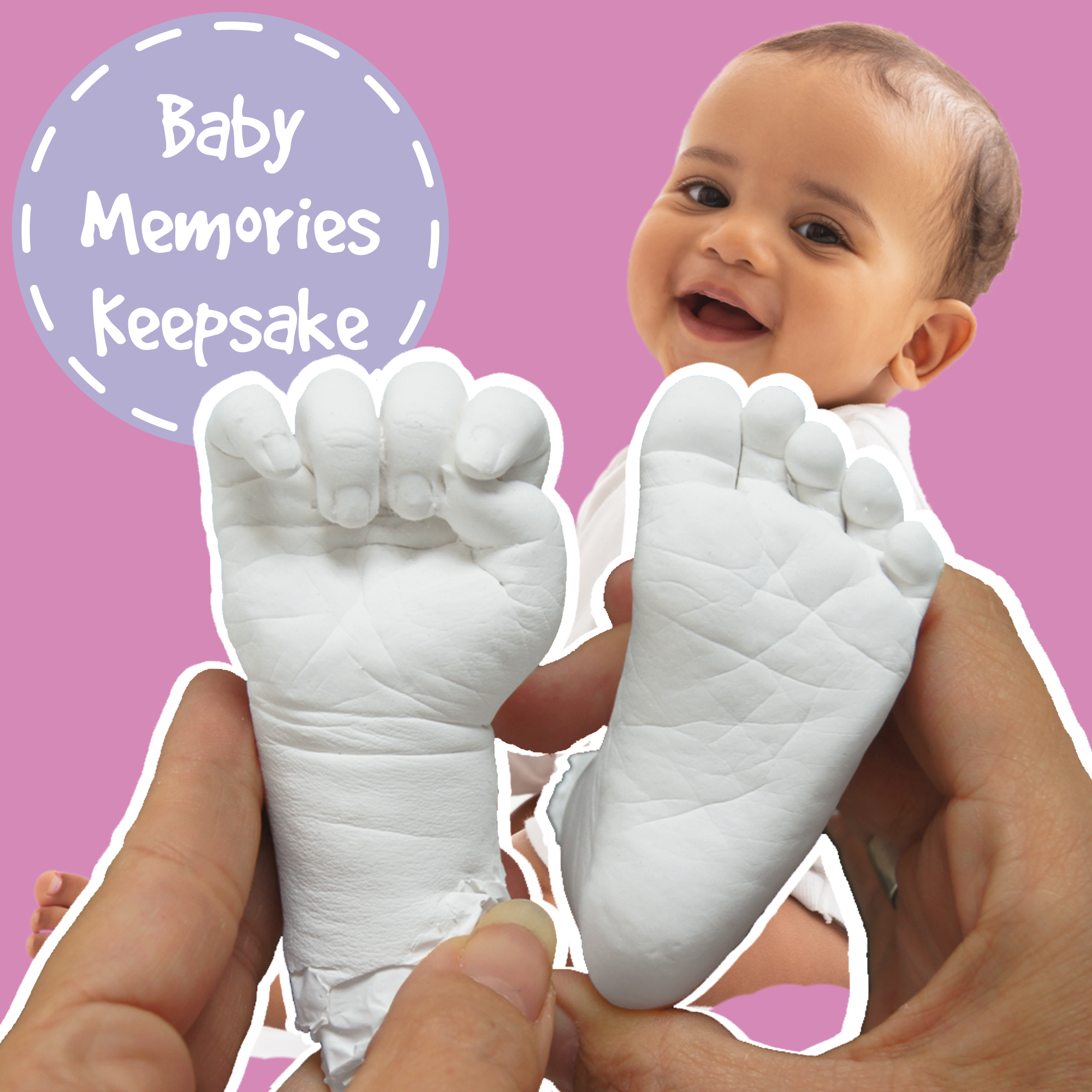 Baby hand and foot casting kit