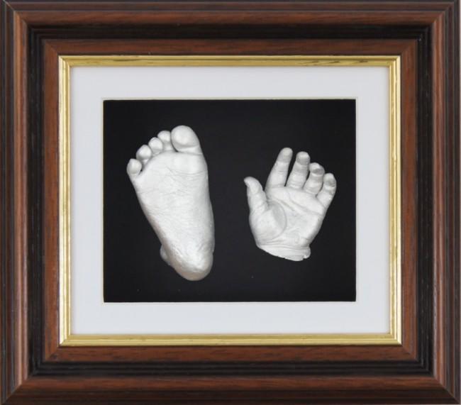 Baby Casting Kit Mahogany Gold Frame Silver paint