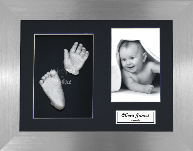 3D Baby Casting Kit, Silver Hand and Foot Plaster Casts