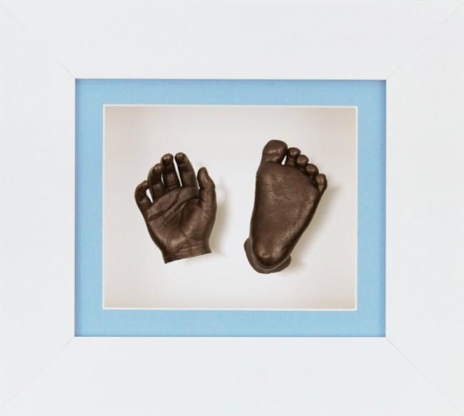 New Baby Boy Gift Casting Kit Handprints Footprints in 3D set