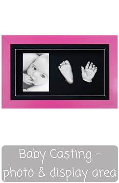 Large Baby Hand Foot Casting Kit with 9x15" Shadow Frame