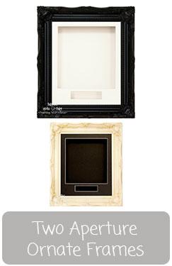 Ornate Box Frame Display and Text