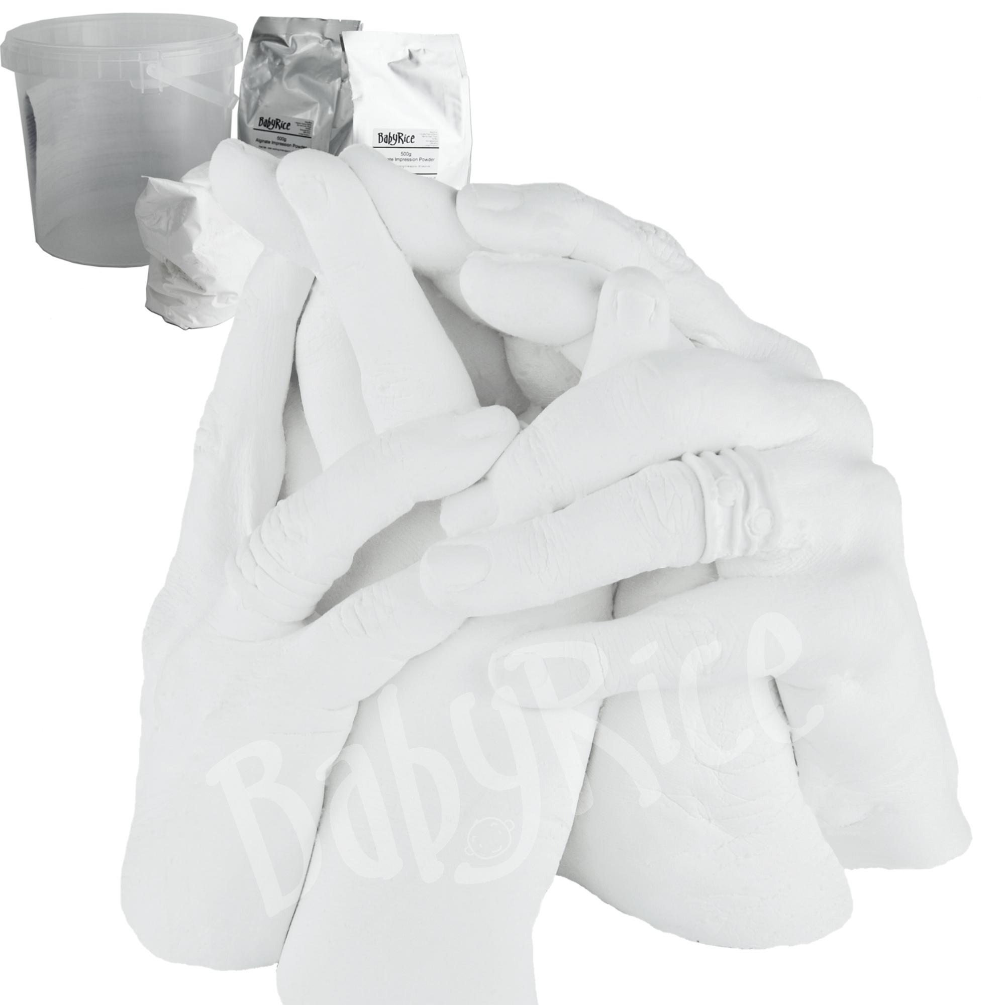 Family Hand Casting Kit Standard Plain White