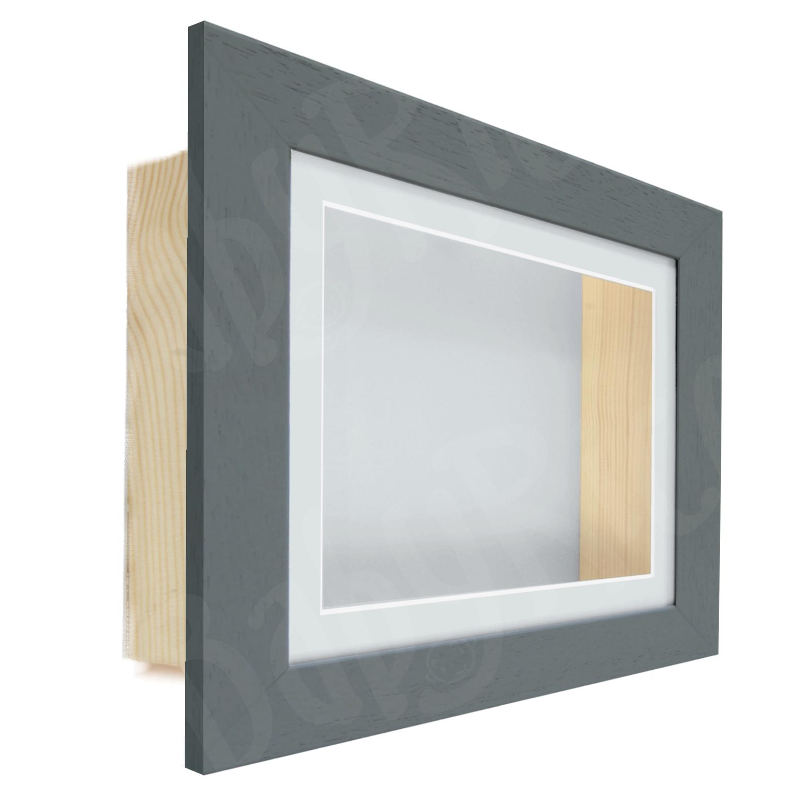 Ultra Smart Dark Grey Wooden Box Frame, Deep Shadow Box by BabyRice ...