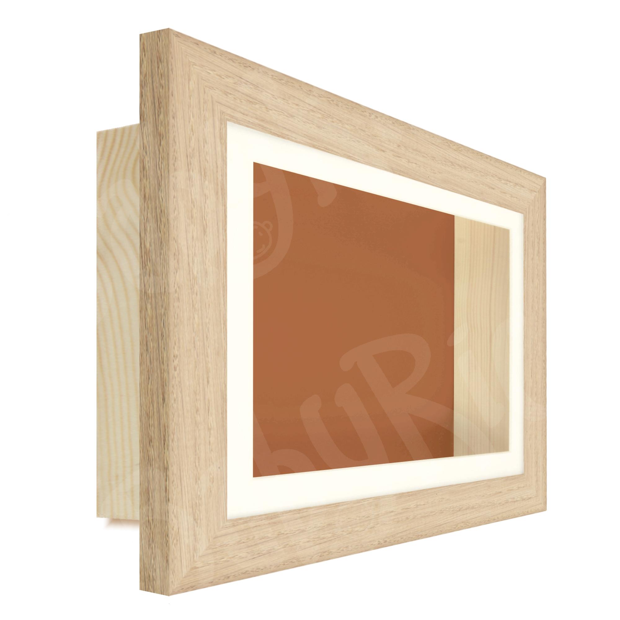 Deep Shadow Box 3D Frame Wooden Oak