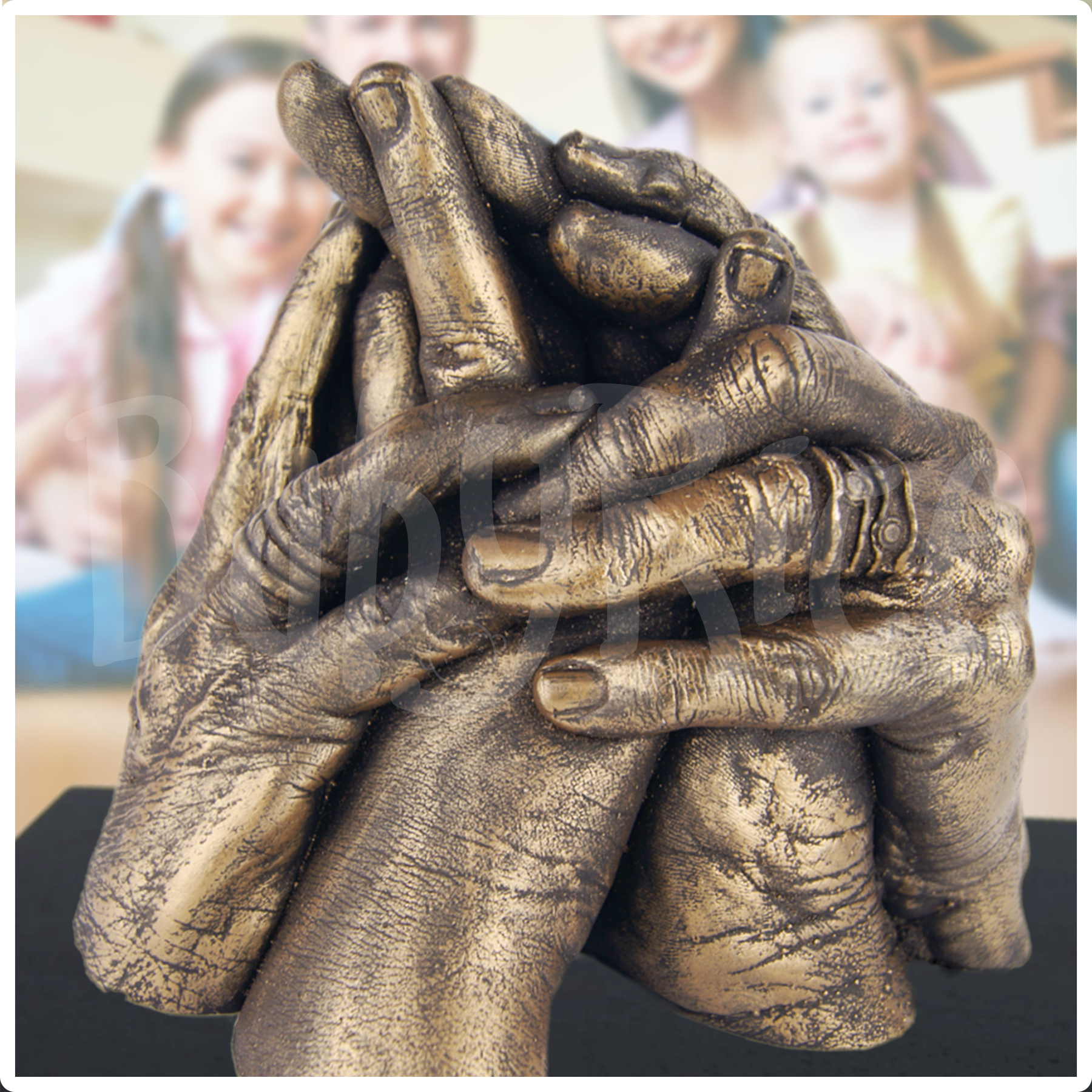 My Impression Studio Diy 3 D Adult Couple Clasped Hands Casting