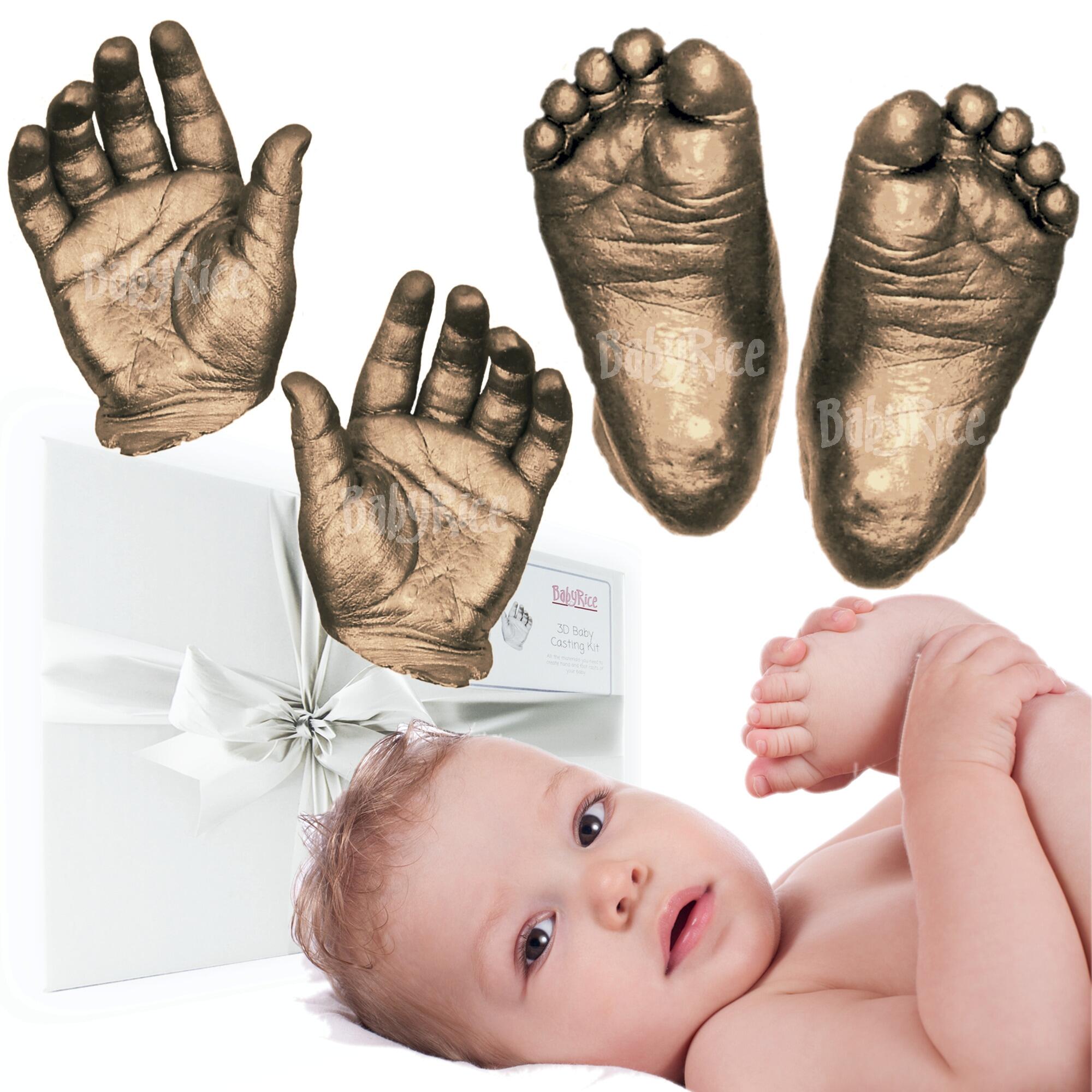 metallic bronze baby hands and feet casting kit