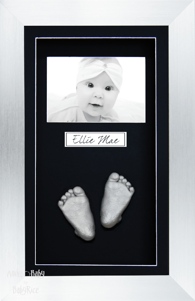 Beautiful New Baby Silver Christening Gift, DIY 3D Hands & Foot Casting