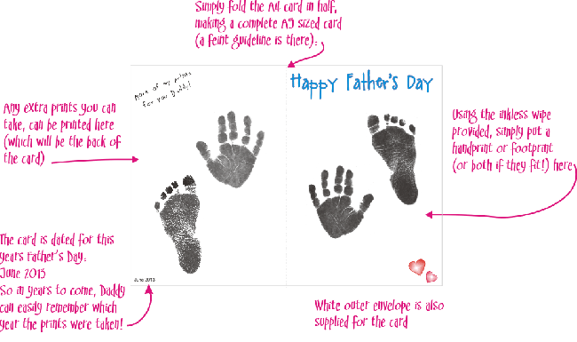Do it Yourself First Fathers Day Card from Baby