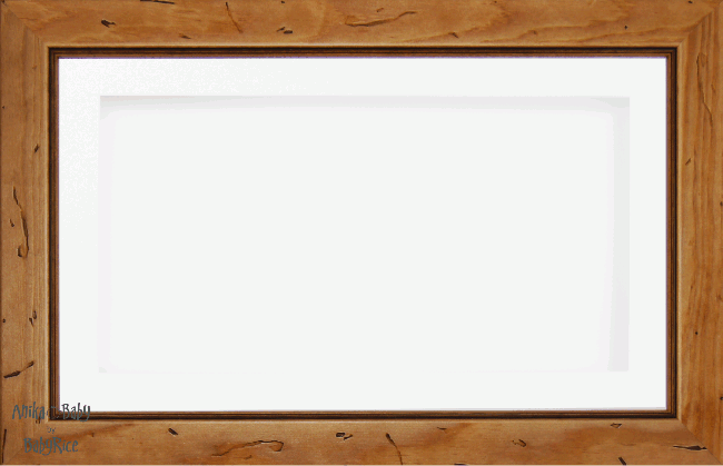 15x9" Wooden Shadow Box Deep Frame, Rustic Wood, White