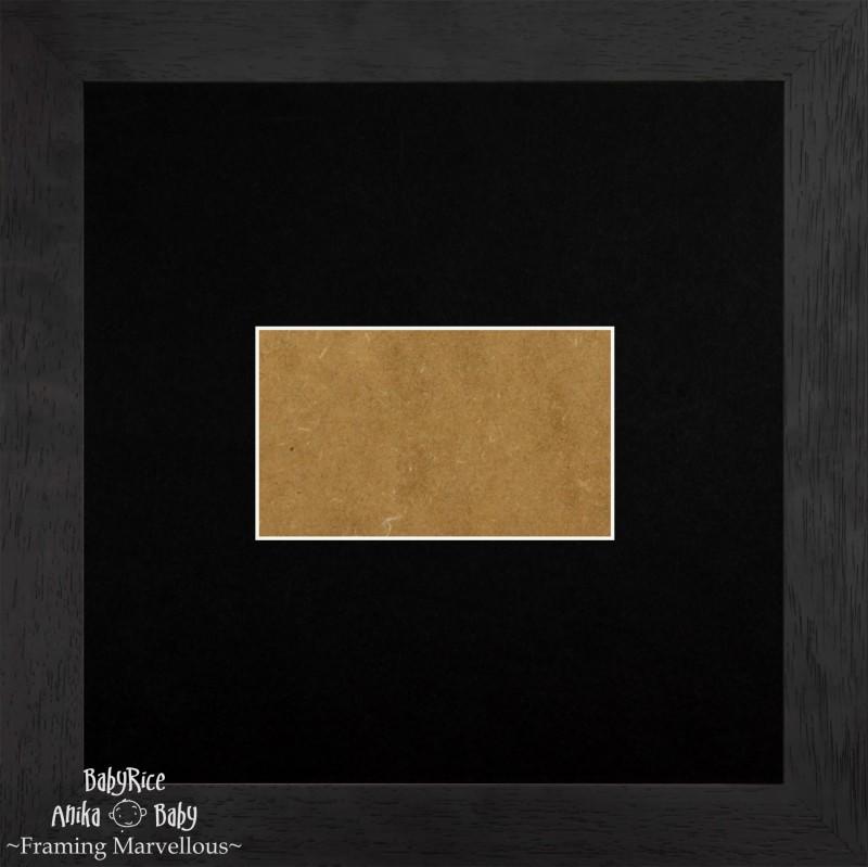 Black Shadow Box Deep Display 3D Wooden Frame Square Heart Black Rectangle Cut Out