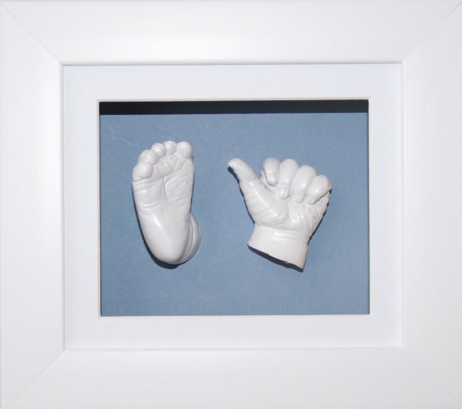 Baby Boy Casting Kit White Frame Blue Mount White Paint