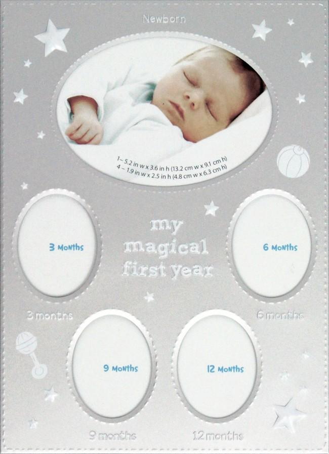 My Magical First Year Photo Timeline Stage Frame – Silver
