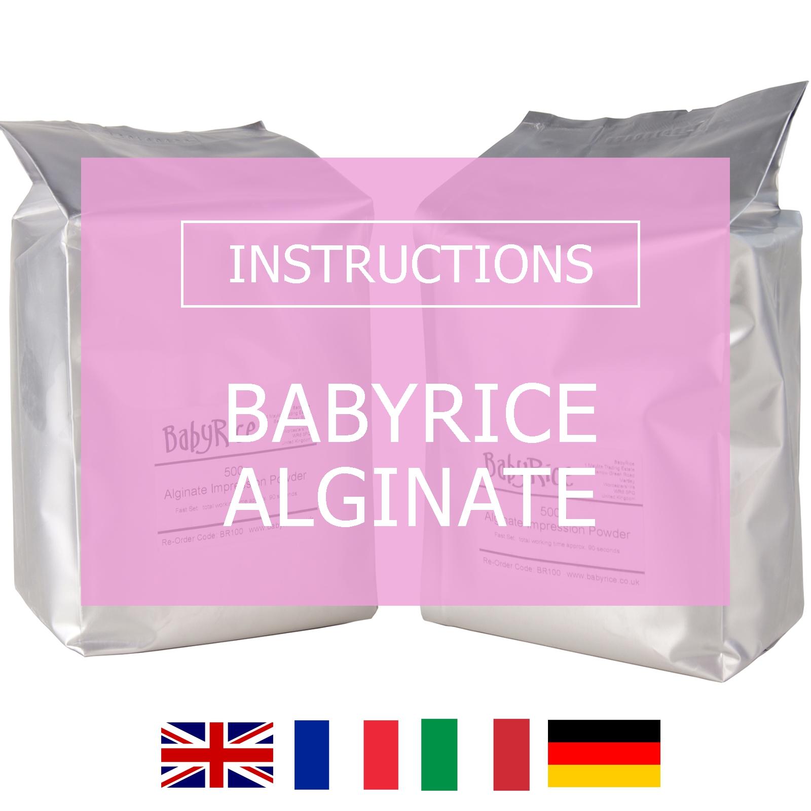 BabyRice Skin Safe Alginate Instructions
