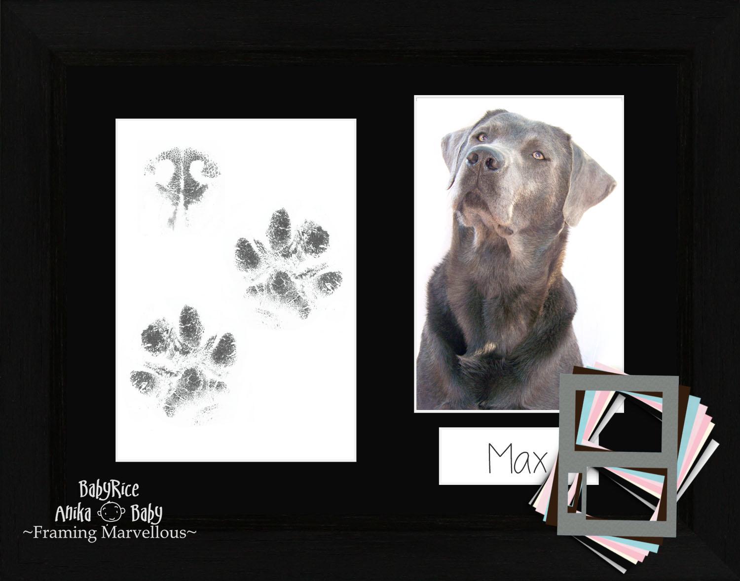 Pet Keepsake Picture Frame for Pet Love Dog Memorial Gifts for Paw Print Frame Dog or Cat Paw Print Kit KCRasan Dog Paw Print Kit Frame Pet Memorial Picture Frame with Pawprints Sympathy Gift 