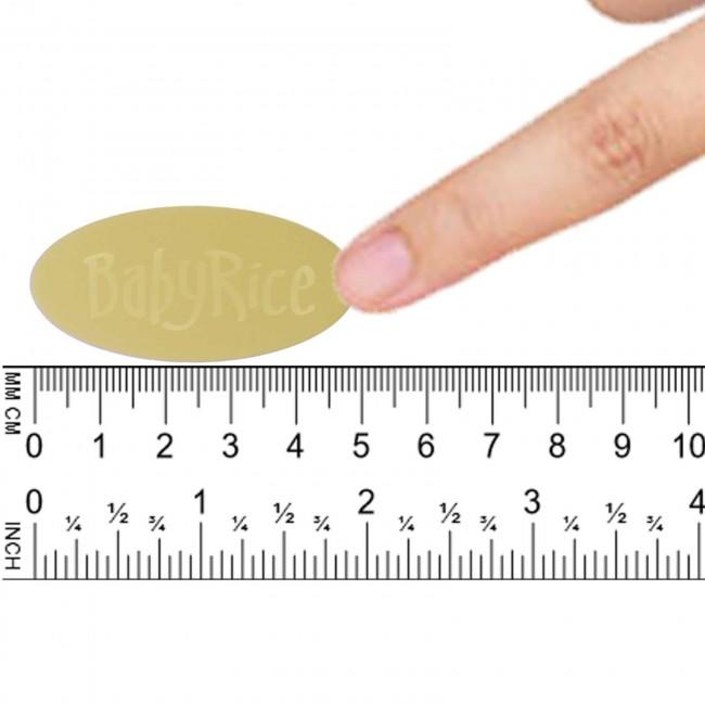Gold Oval Plaque, 75x25mm / 2x1” inch – Blank