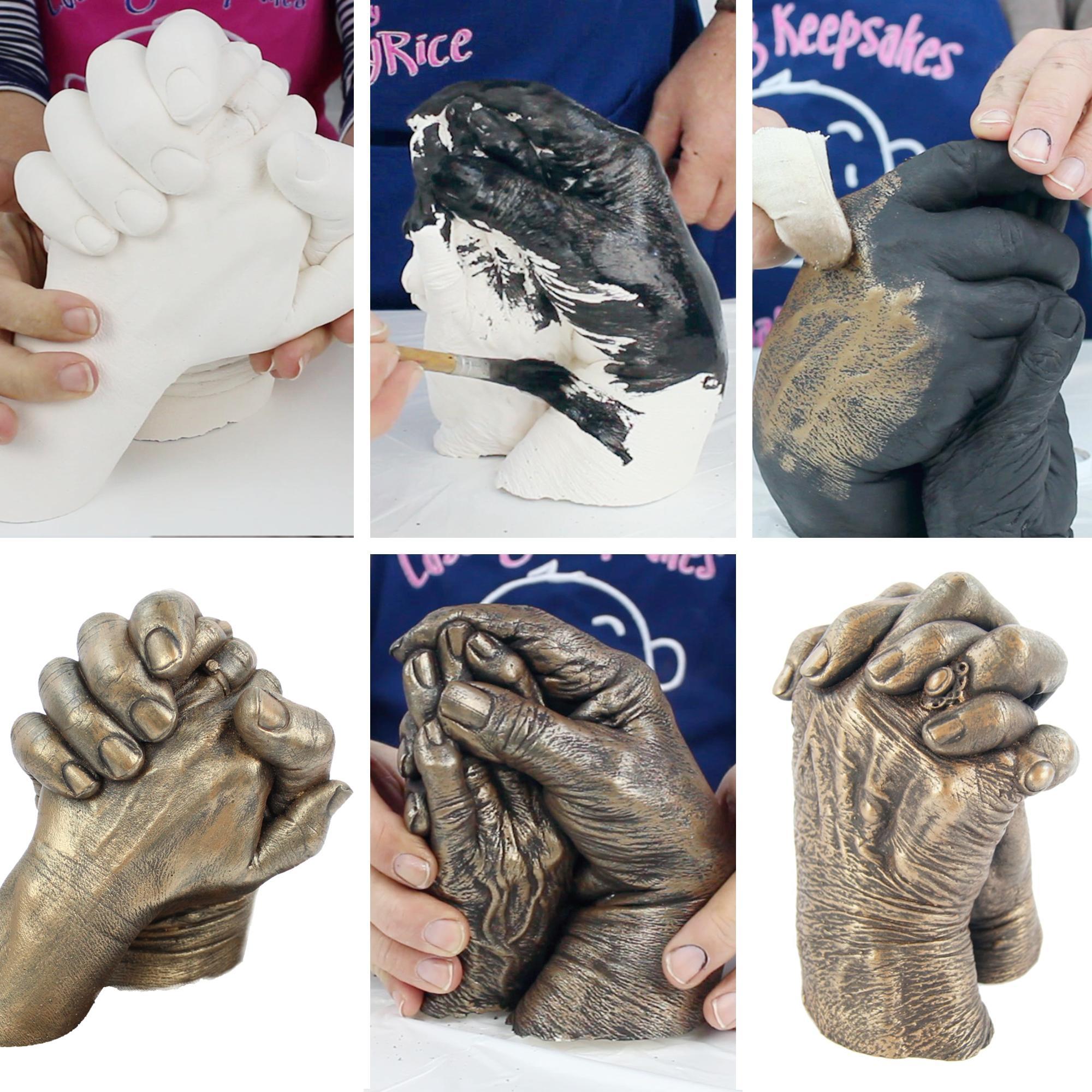 Easy to create paint finish on the plaster hand cast