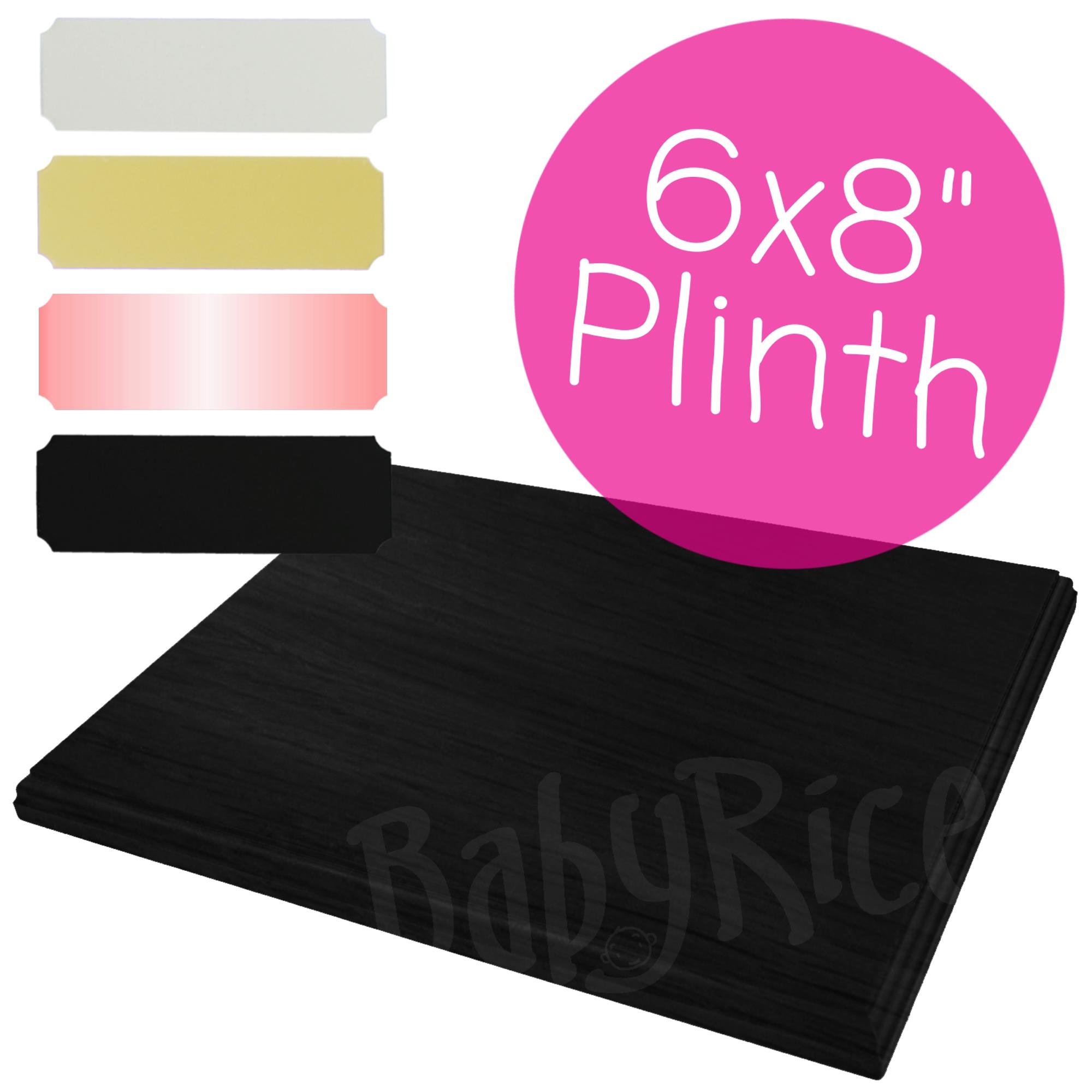 Black Display Plinth 8x6'' (optional engraved plaque)