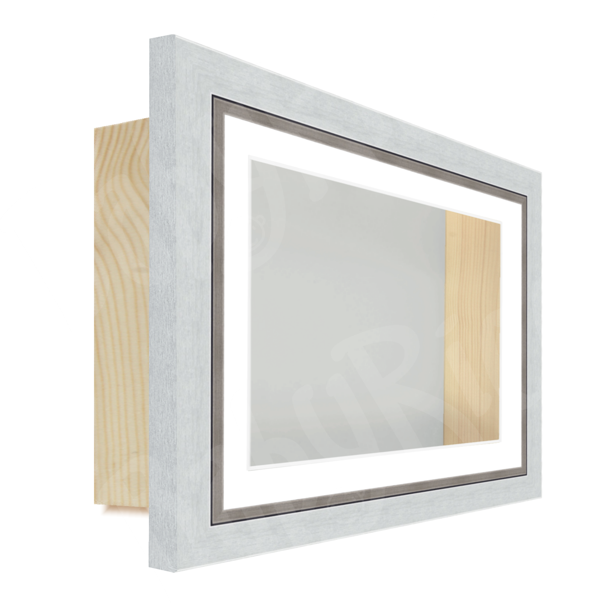 Extra Deep Shadow Box Display Frame for 3D Framing Object, Silver with ...