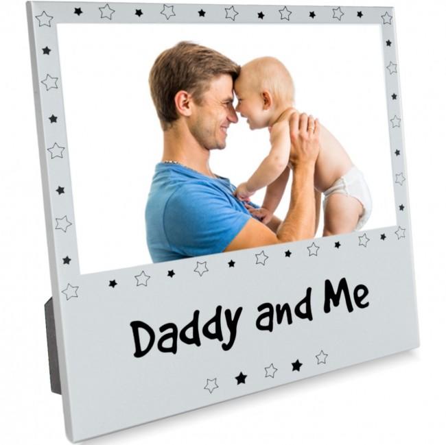 Daddy and Me Photo Picture Frame Silver for 6x4" Photograph 1st Father's Day
