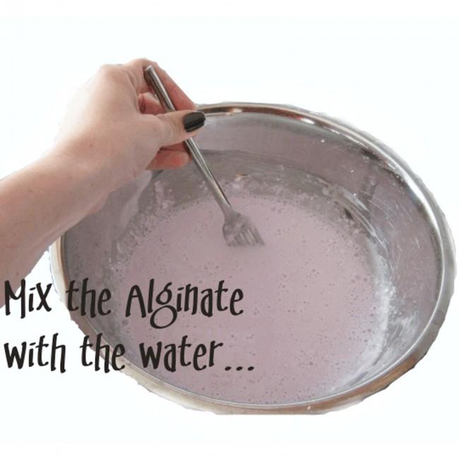 Hand into Alginate to make the Mould