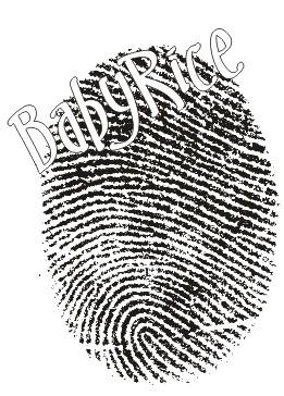 Fingerprint using BabyRice Inkless Handprint and Footprints Kit