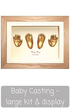 Large Baby Casting Kit with 9x12 and 10x12 Box Display Frames