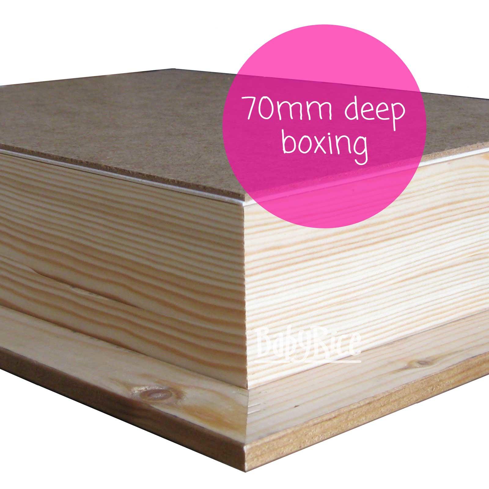 70mm deep inner pine box depth