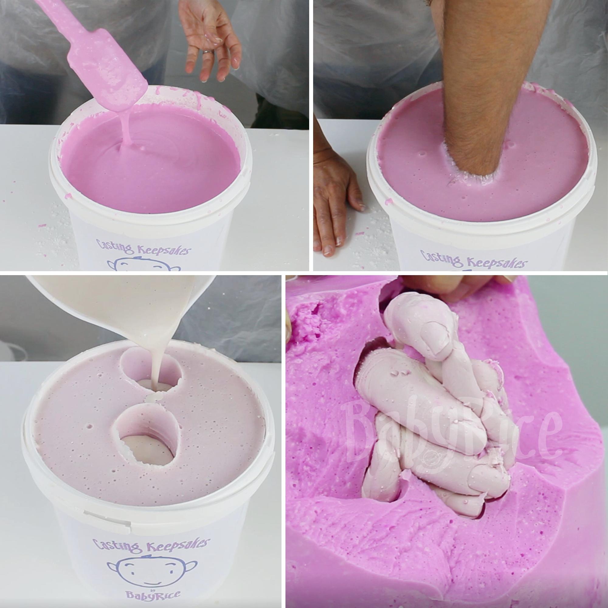 Holding Hands Cast Impression Mould Making