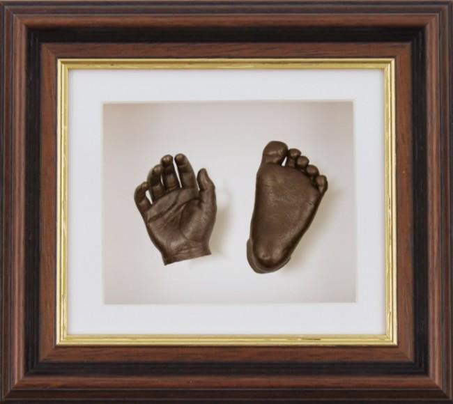 Baby Casting Kit Mahogany Gold Frame Bronze paint