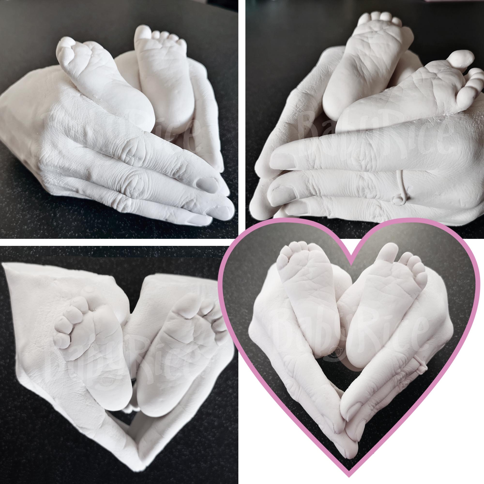 Hand Casting Kit For Couples - Complete DIY Plaster Mold & Painting Set  Home Hand Casting Kit For Couples Or Family, Paint & Mounting Plaque  Included