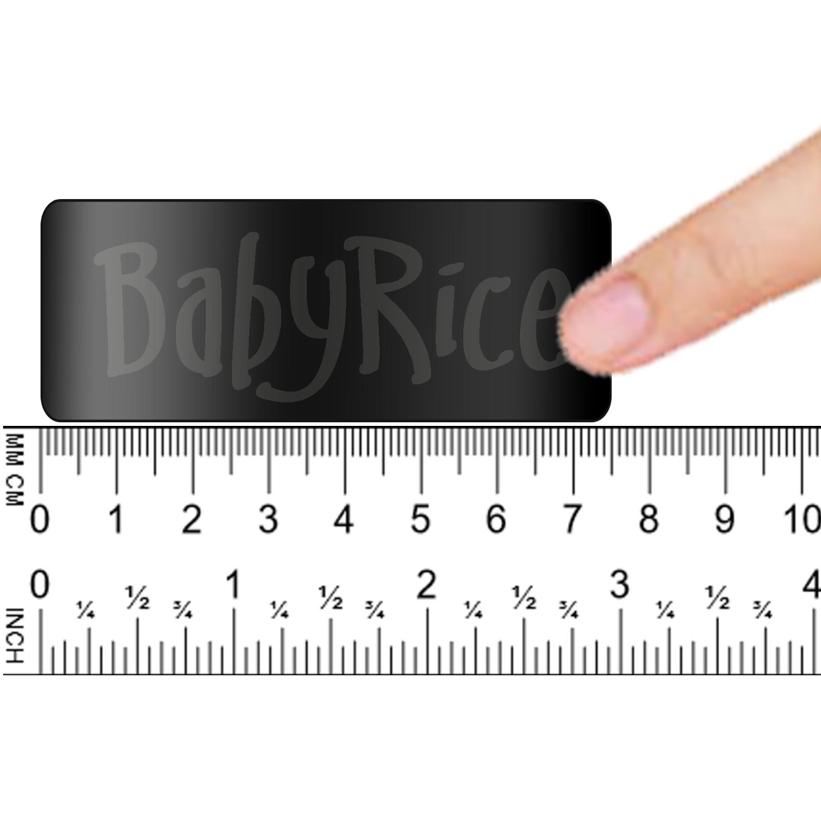Blank Black with Silver Plaque Rounded Curved 75x30mm