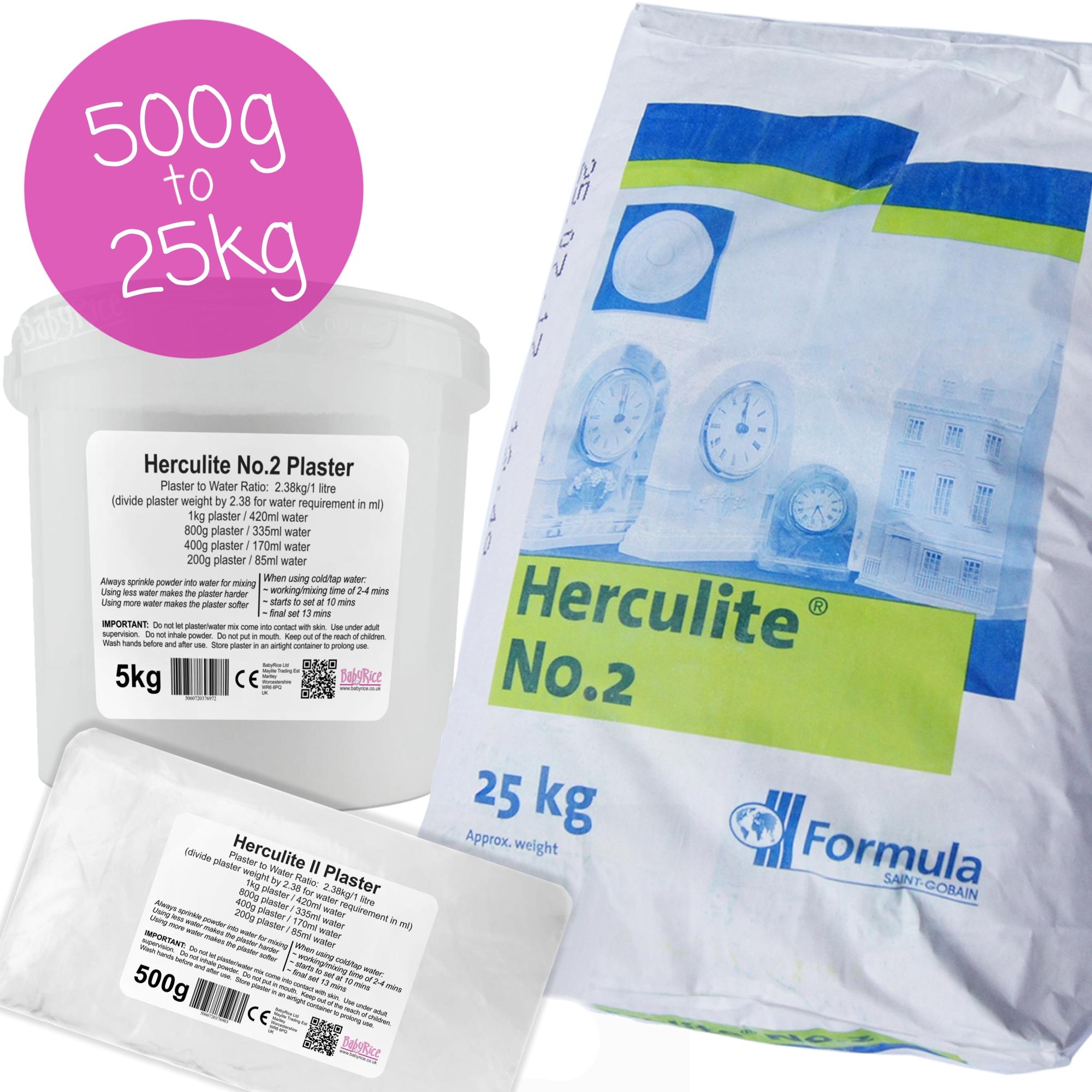 Herculite 2 Casting Plaster 500g to 25kg
