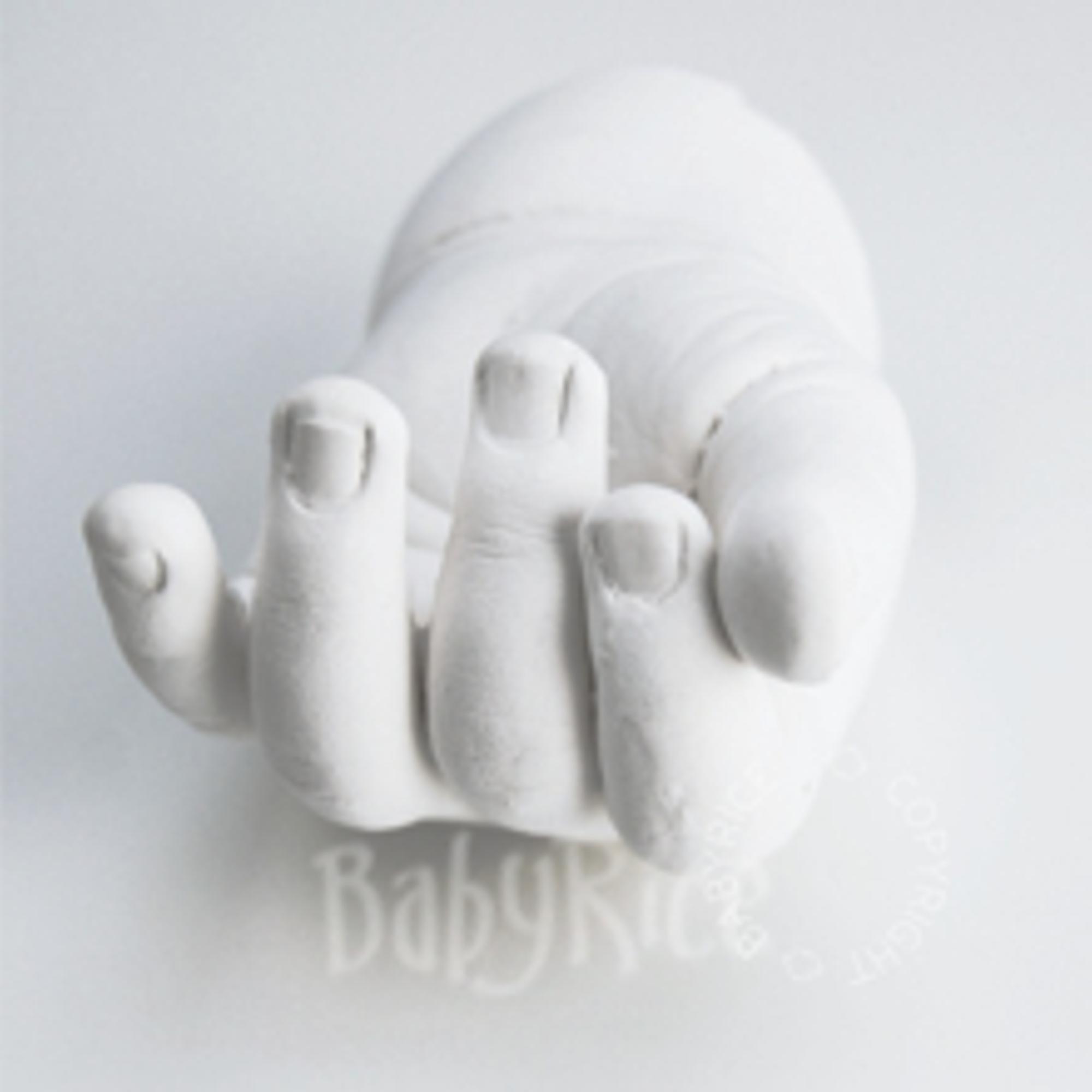 3D Hand Cast Plaster Herculite 2