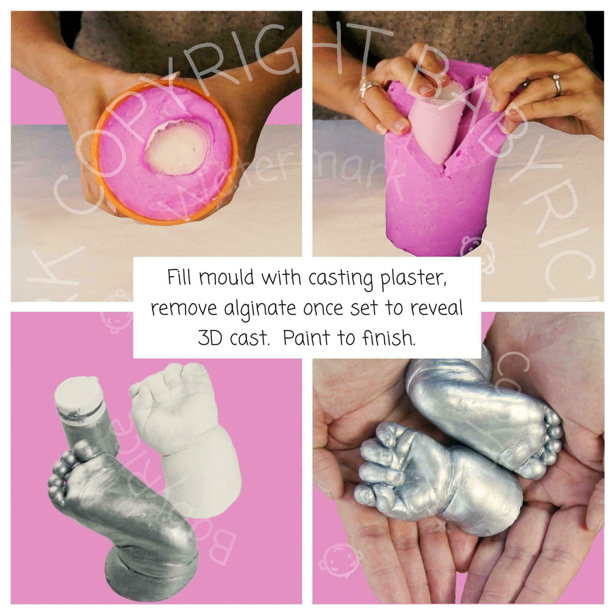 Leave Plaster Cast in Alginate to Set