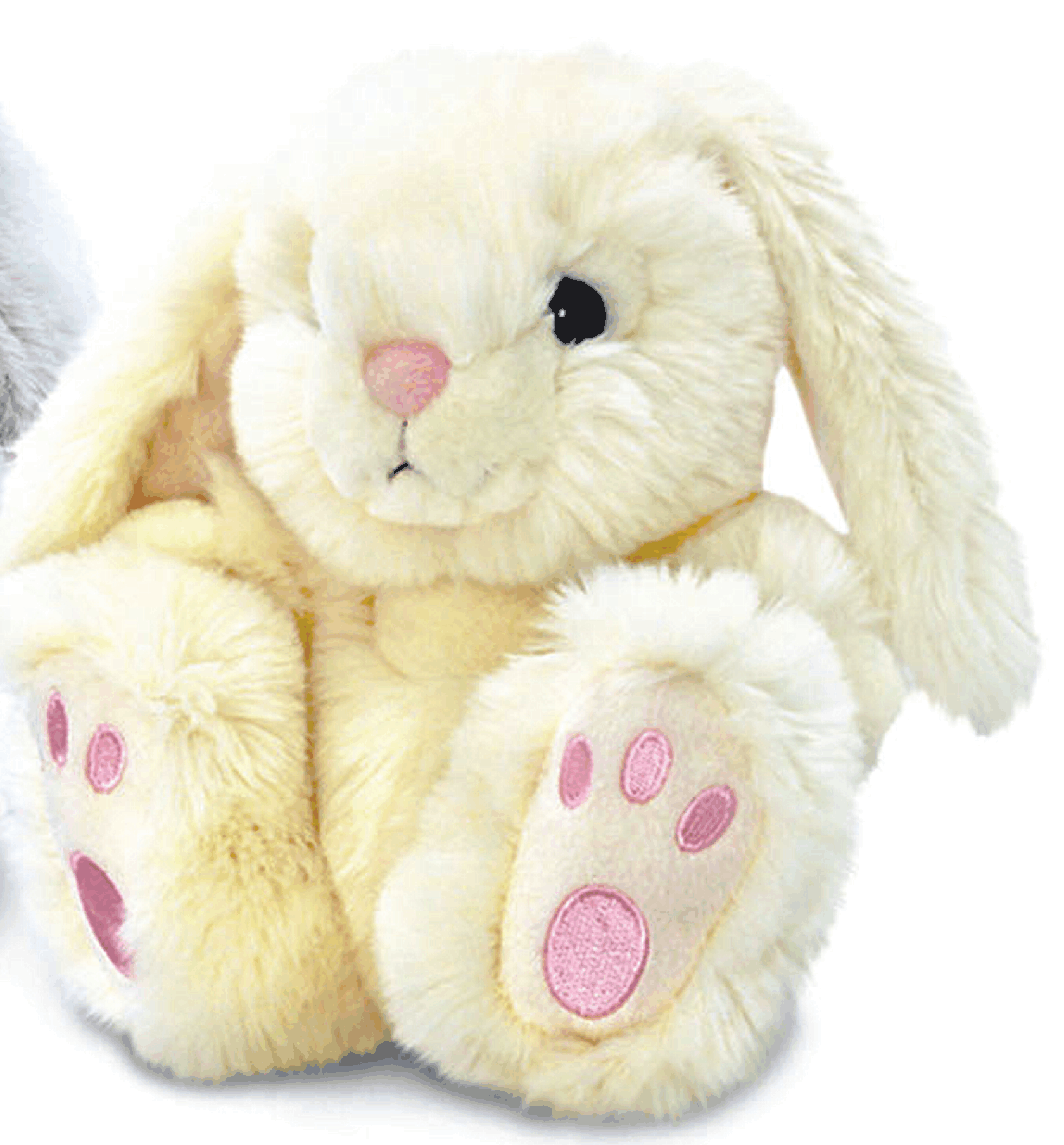 Cream Patchfoot Long Eared Cuddly Rabbit 25cm Bunny