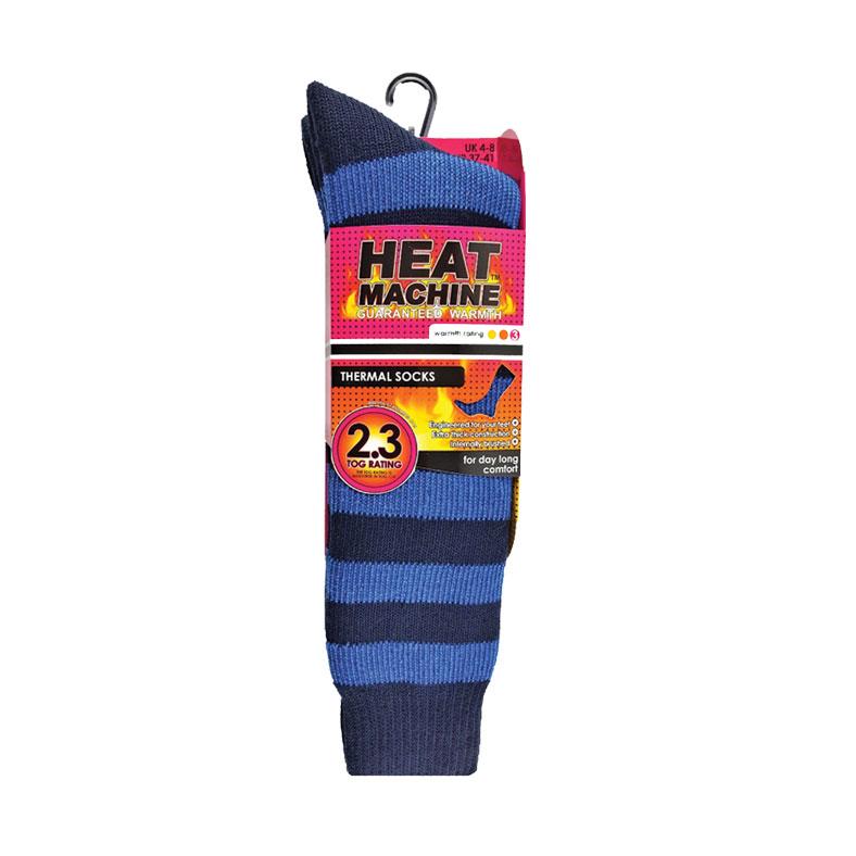 Heat Machine Ladies Long Thermal 2.3 Tog Sock in Assorted Colours