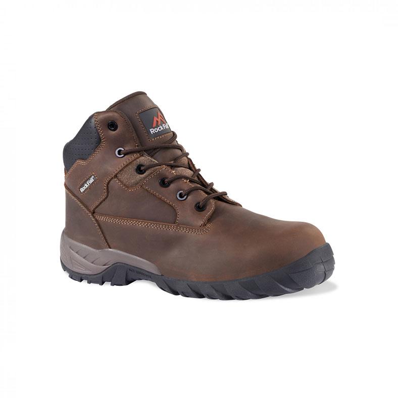 Rock Fall Flint S3 Safety Boots in Brown