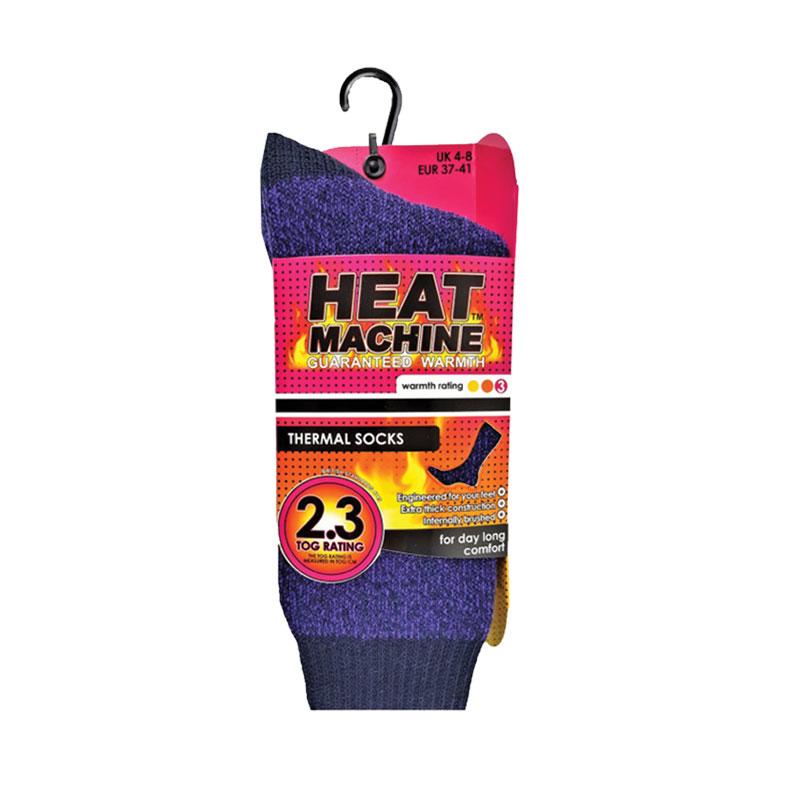 Heat Machine Ladies Thermal 2.3 Tog Sock in Assorted Colours