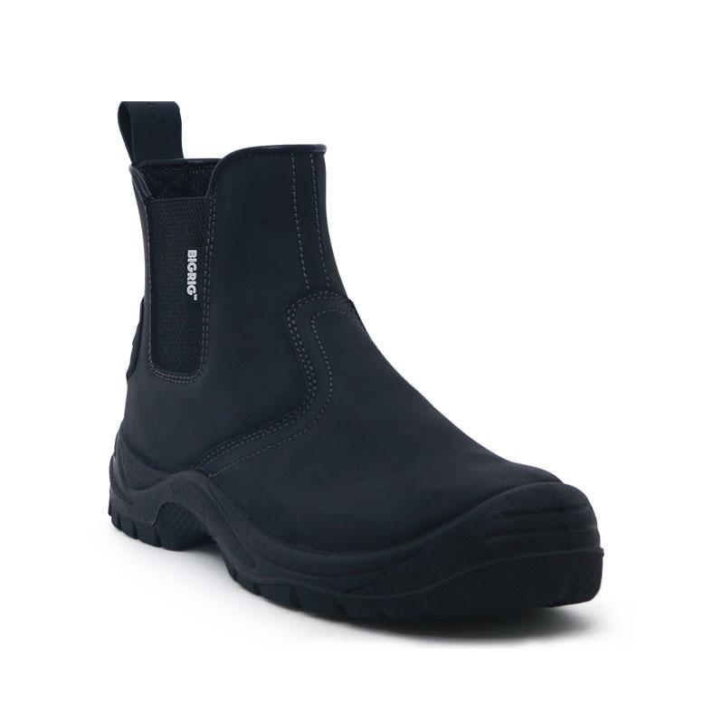 black safety dealer boots