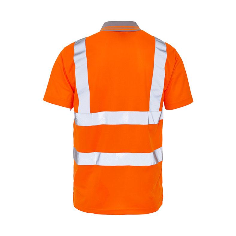 Hi-Vis Polo Shirt in High-Vis Orange