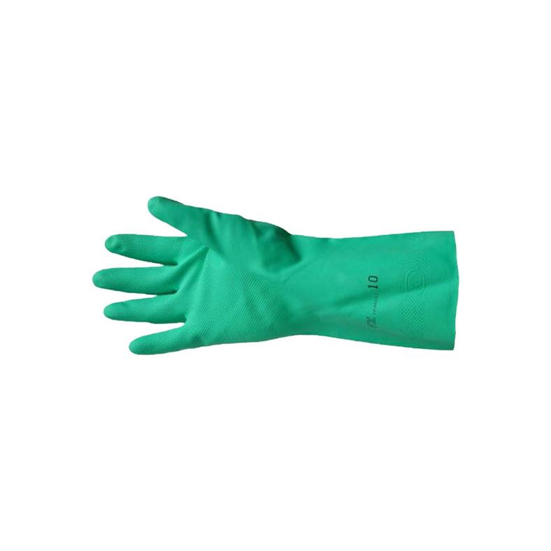 Premium Green Nitrile Gauntlet Gloves