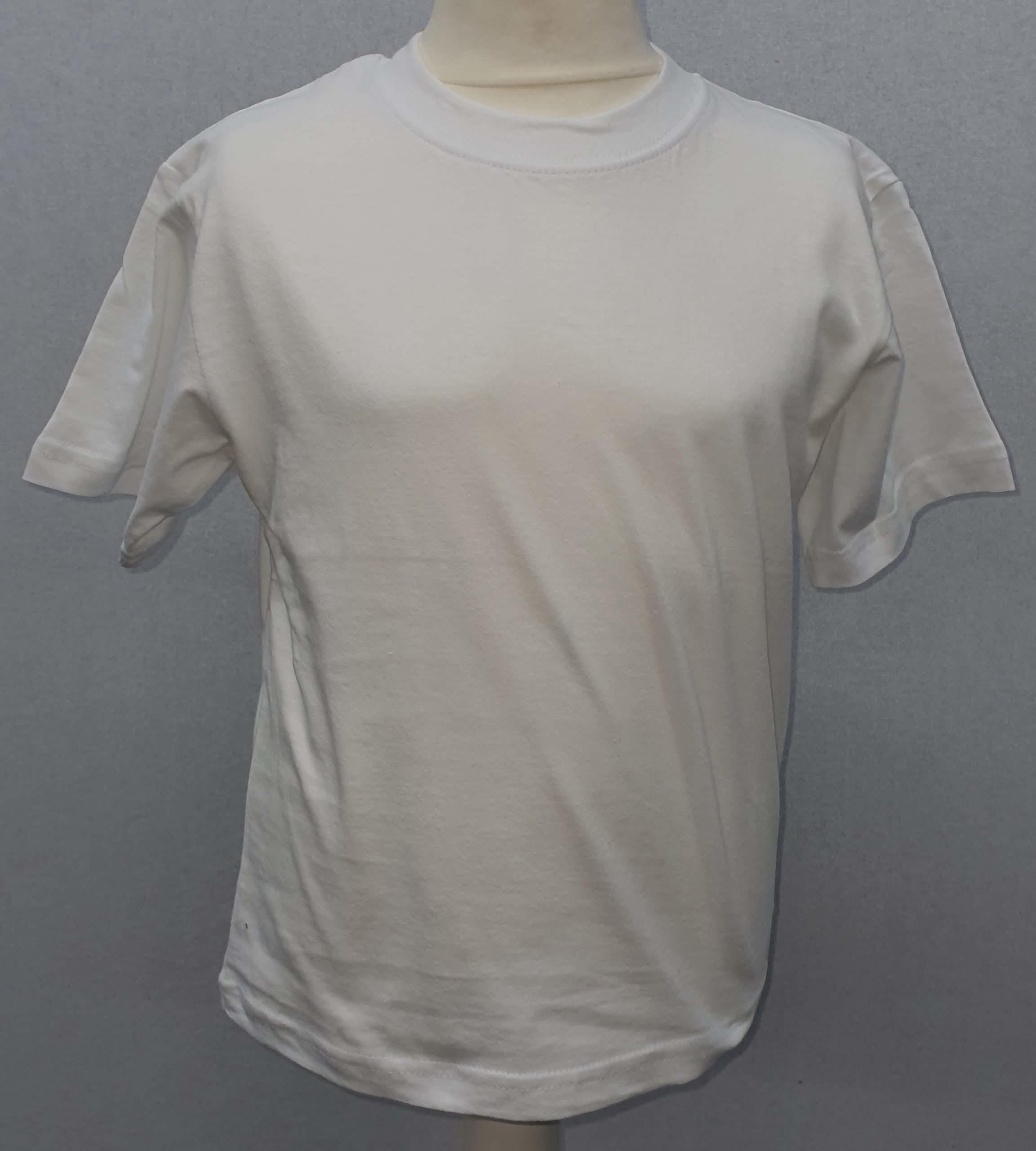 Plain White P.E. T-Shirt