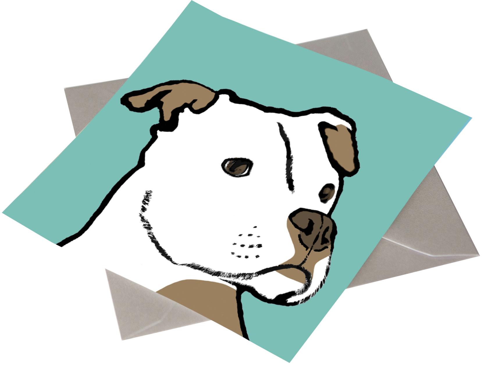 Staffordshire Bull terrier - Staffie Birthday Card